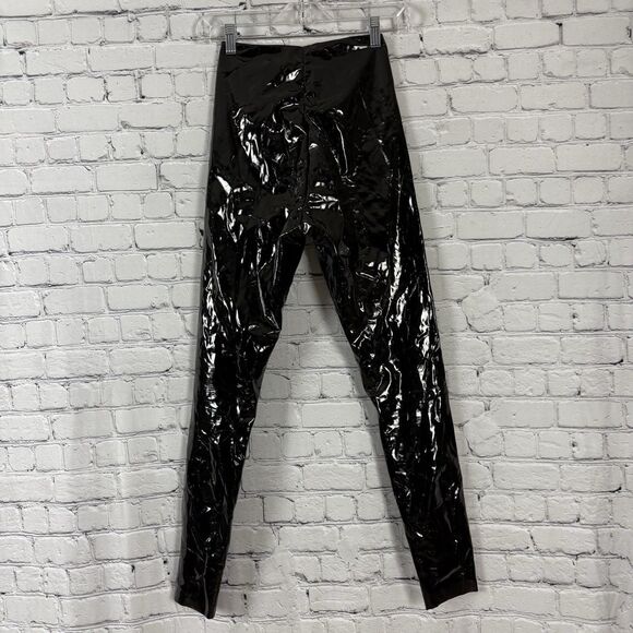 Commando Liquid Faux Leather High Rise Leggings Women S Black Perfect Control - Picture 6 of 10